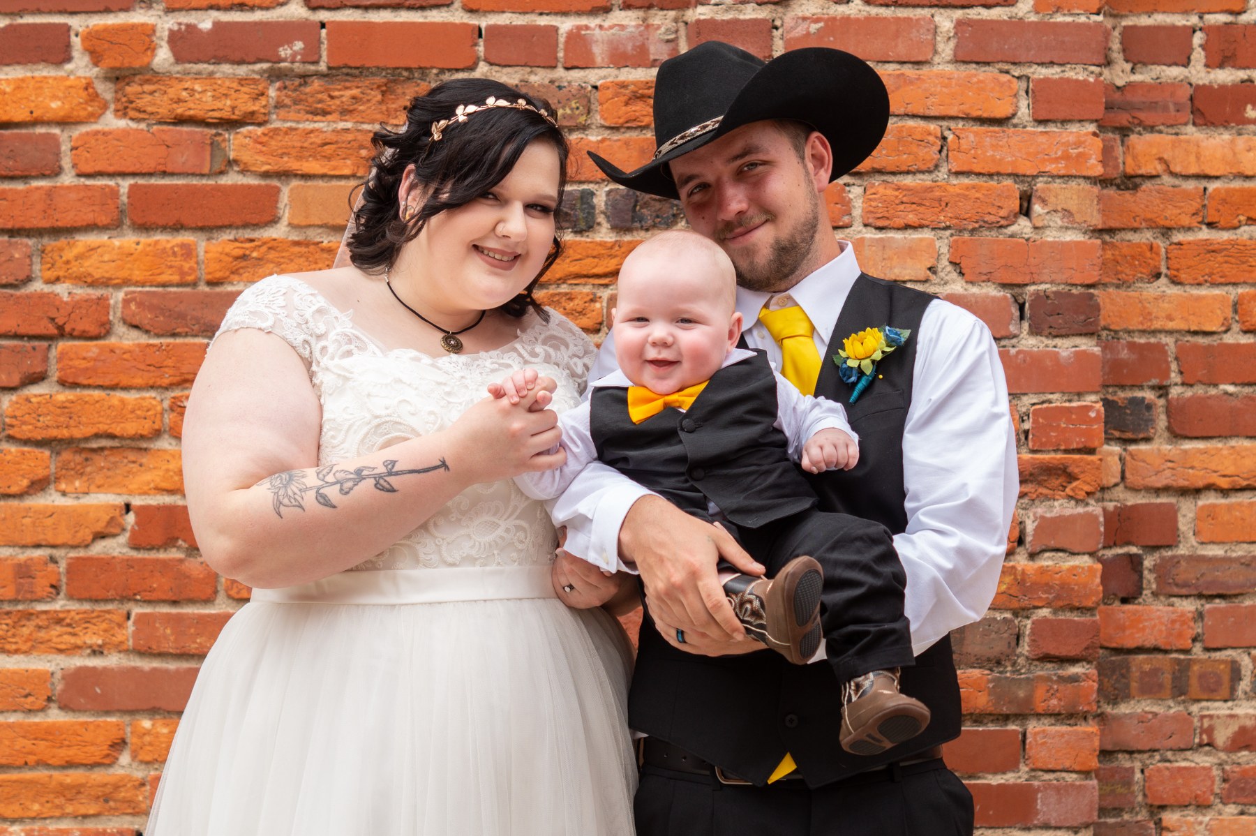 Multi-generation family portrait in Old Town Fort Collins